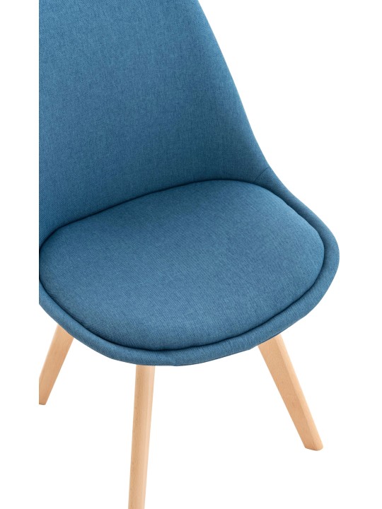 Set van 4 stoelen Linares stof, blauw
