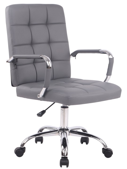 Bureaustoel Deli PRO kunstleer, grijs