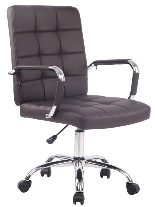 Bureaustoel Deli PRO kunstleer, bruin