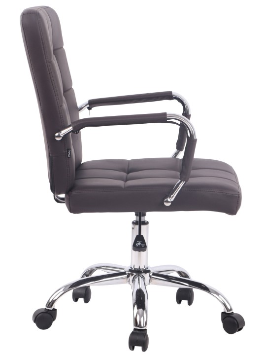 Bureaustoel Deli PRO kunstleer, bruin