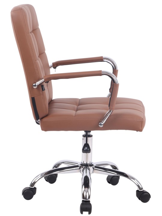 Bureaustoel Deli PRO kunstleer, lichtbruin