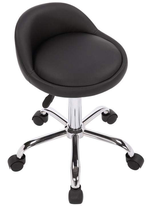 Werkkruk Teramo kunstleer, zwart