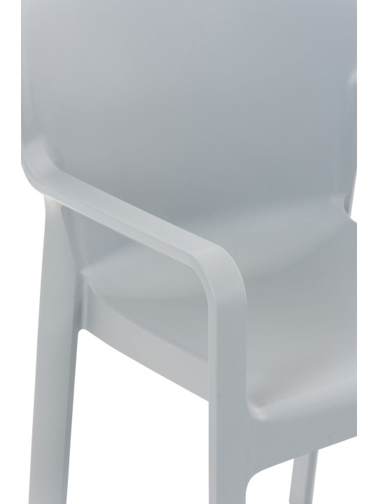 SET van 2 stapelstoelen DIVA, lichtgrijs SET van 2 stapelstoelen DIVA, lichtgrijs