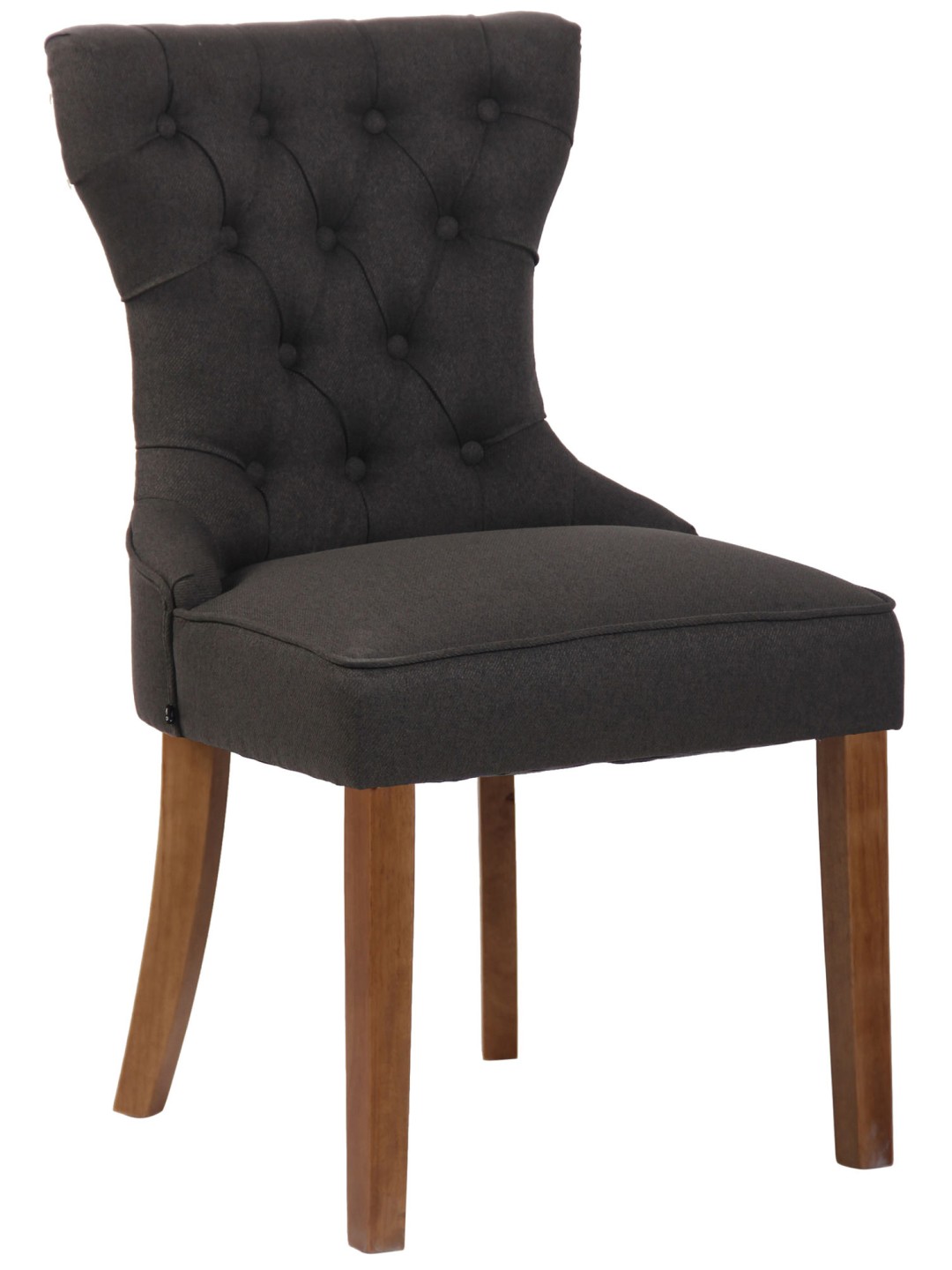 Stoel Franca stof antiek-licht, donkergrijs