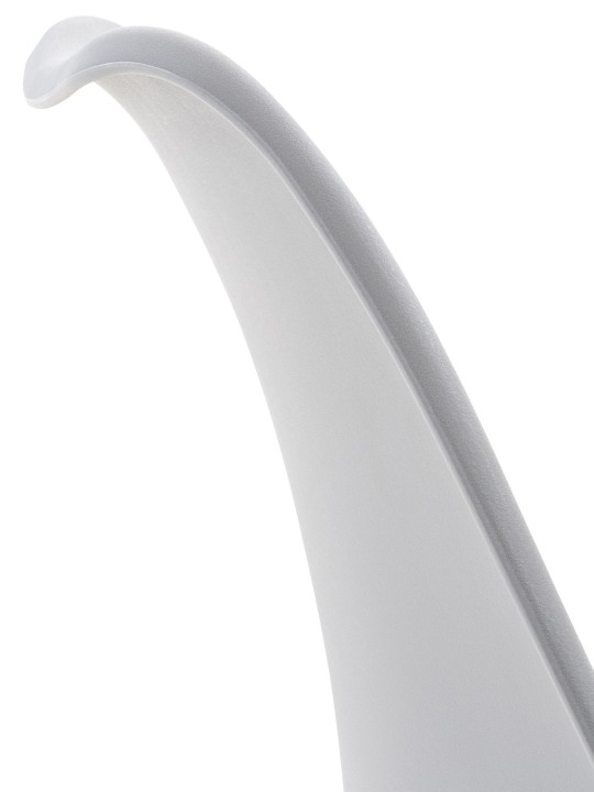 Set van 4 stoelen Linares kunststof, grijs/grijs