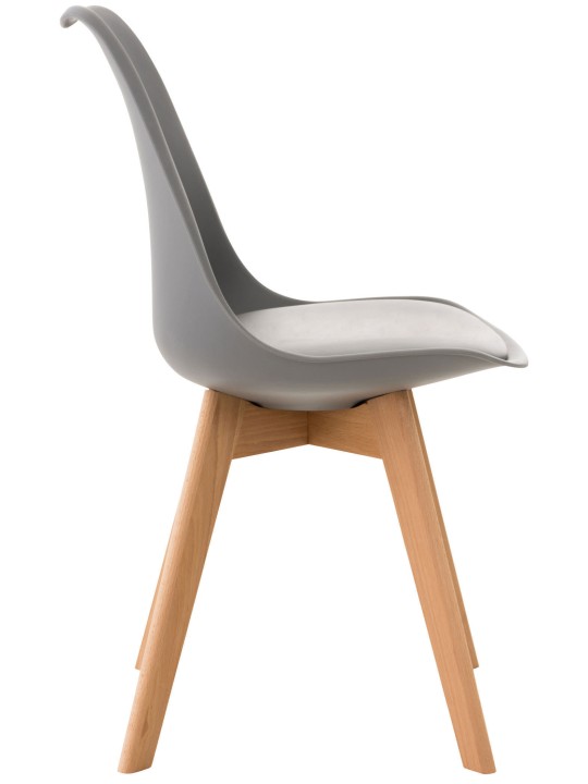 Set van 4 stoelen Linares, grijs