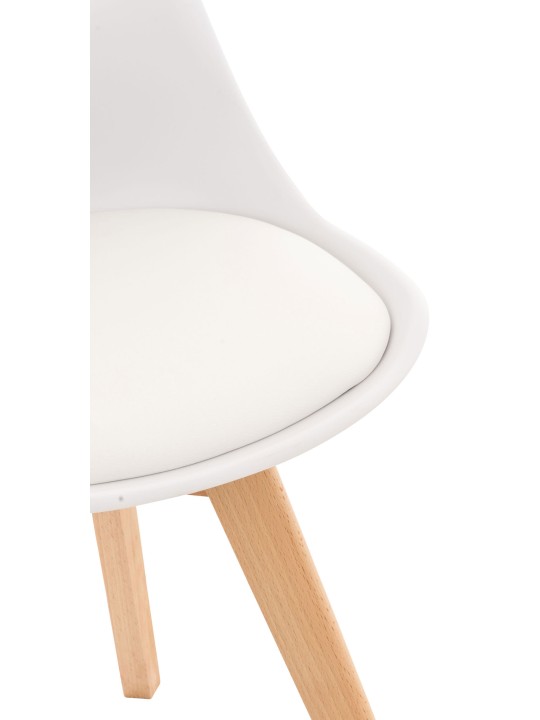 Set van 4 stoelen Linares, wit