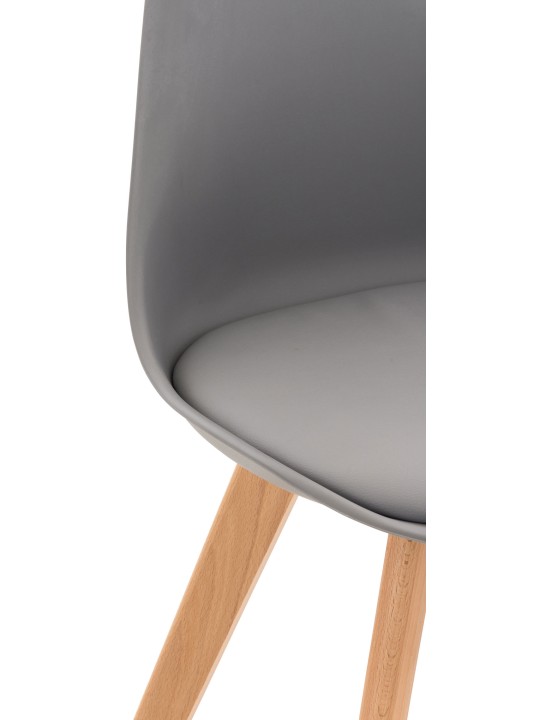 Set van 4 stoelen Linares, grijs