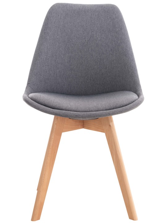 Set van 4 stoelen Linares stof, grijs