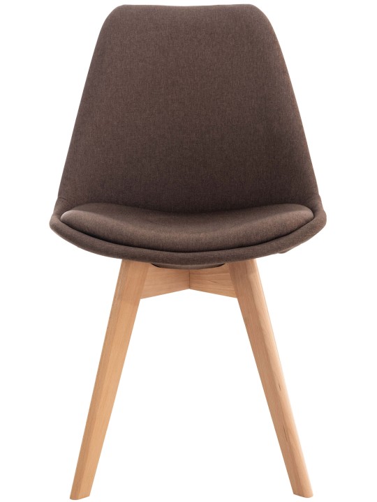 Set van 4 stoelen Linares stof, bruin