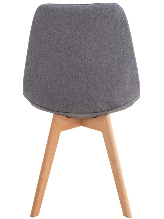 Set van 4 stoelen Linares stof, grijs