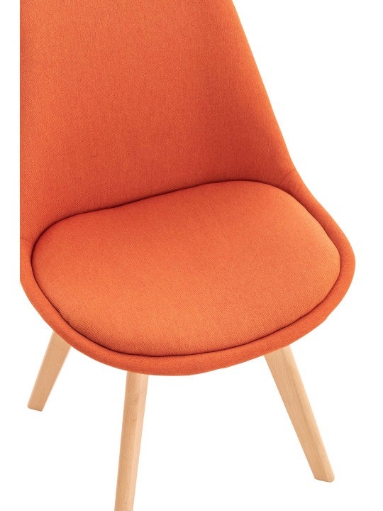 Set van 4 stoelen Linares stof, oranje