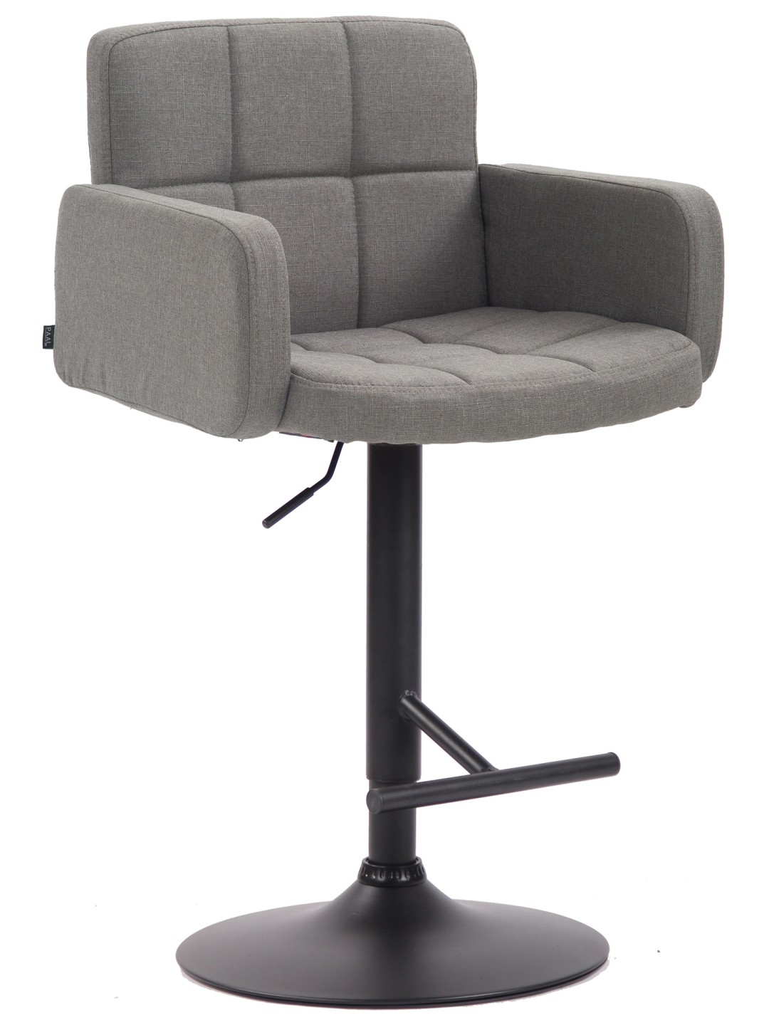 Barkruk Los Angeles, stof, grijs