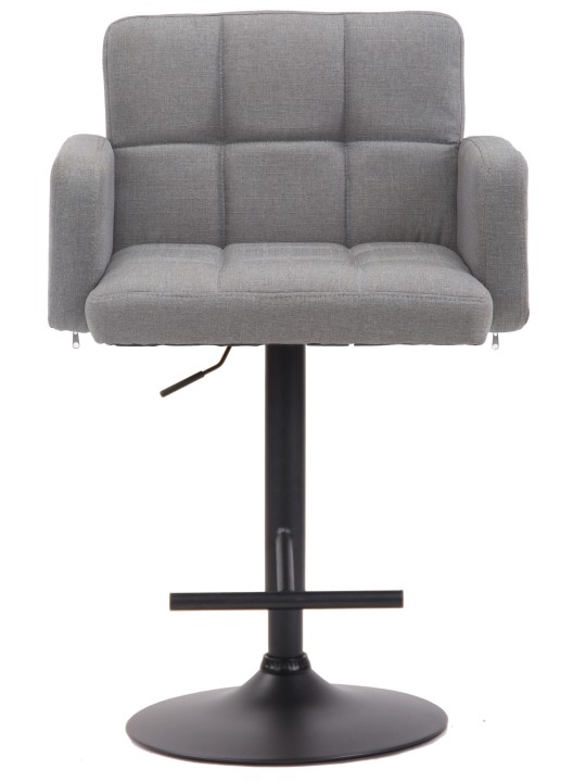 Barkruk Los Angeles, stof, grijs