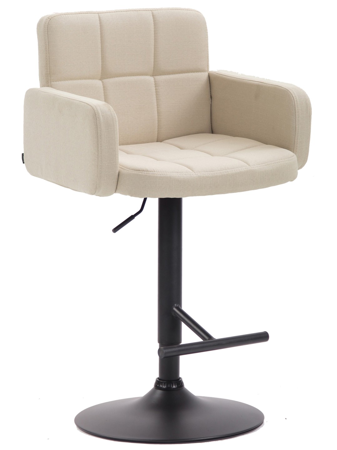 Barkruk Los Angeles, stof, crème