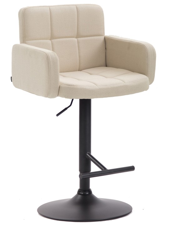 Barkruk Los Angeles, stof, crème