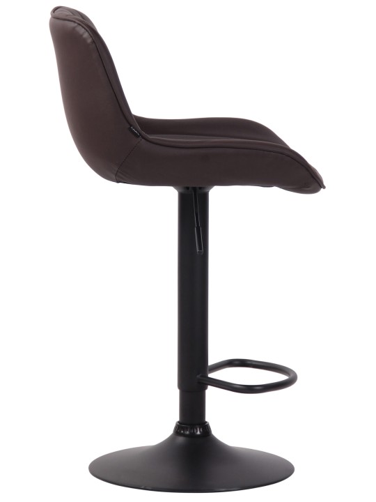 Barkruk Lentini kunstleer, bruin