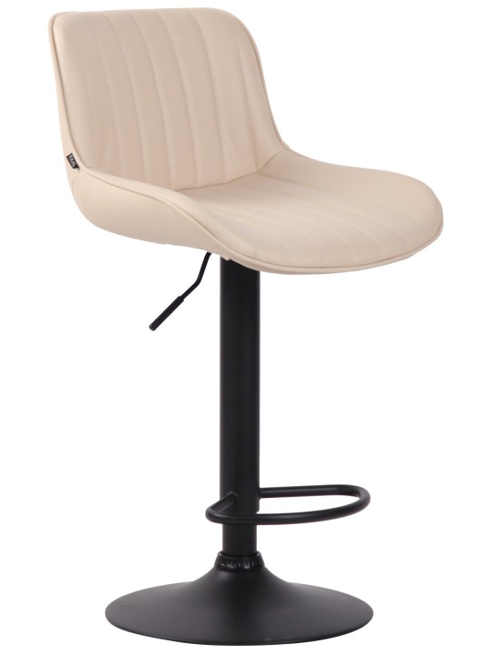 Barkruk Lentini kunstleer, crème