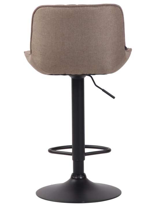 Barkruk Lentini stof, taupe