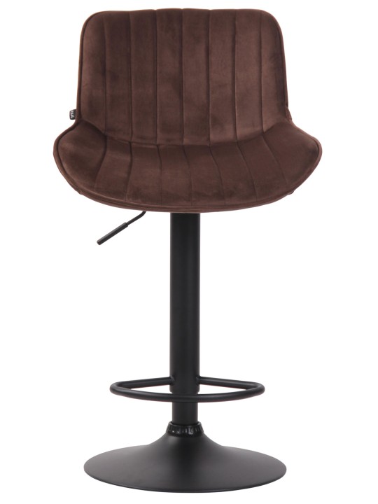 Barkruk Lentini fluweel, bruin