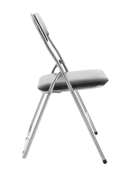 Klapstoel Felix, zwart/zilver