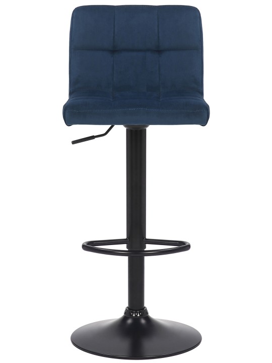 Set van 2 barkrukken Feni fluweel, blauw