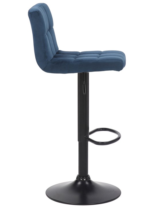 Set van 2 barkrukken Feni fluweel, blauw