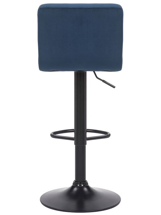 Set van 2 barkrukken Feni fluweel, blauw