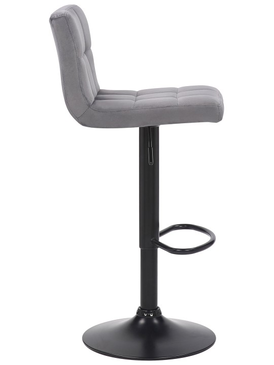 Set van 2 barkrukken Feni fluweel, grijs