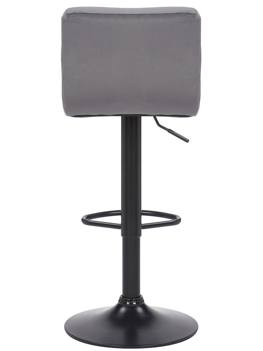 Set van 2 barkrukken Feni fluweel, grijs