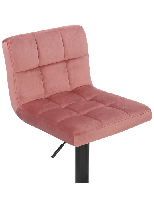 Set van 2 barkrukken Feni fluweel, roze