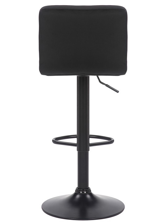 Set van 2 barkrukken Feni fluweel, zwart