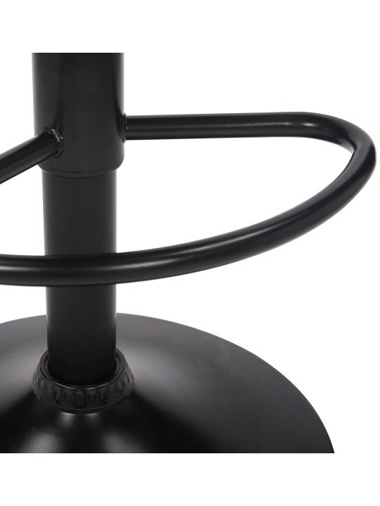 Set van 2 barkrukken Feni fluweel, zwart