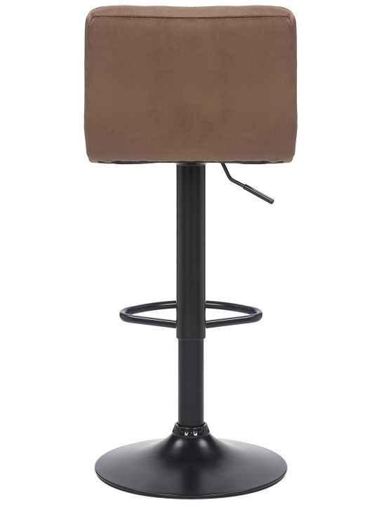 Set van 2 barkrukken Feni fluweel, bruin