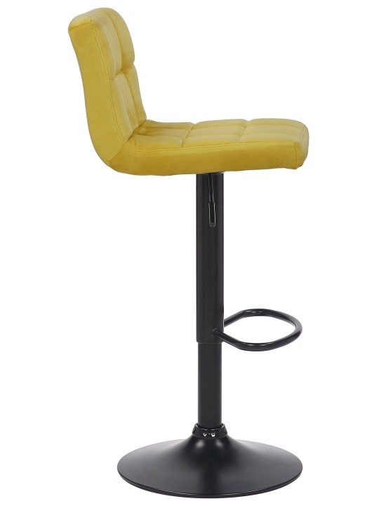 Set van 2 barkrukken Feni fluweel, geel