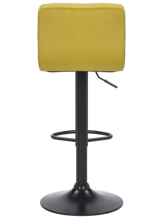 Set van 2 barkrukken Feni fluweel, geel