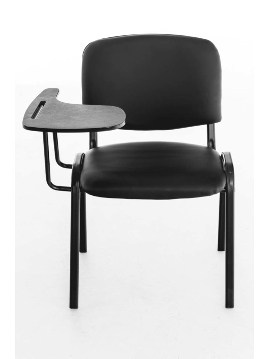 Set van 4 Ken stoelen met klaptafel kunstleer, zwart Set van 4 Ken stoelen met klaptafel kunstleer, zwart