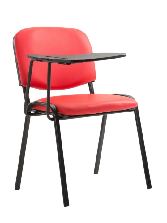 Set van 4 Ken stoelen met klaptafel kunstleer, rood Set van 4 Ken stoelen met klaptafel kunstleer, rood