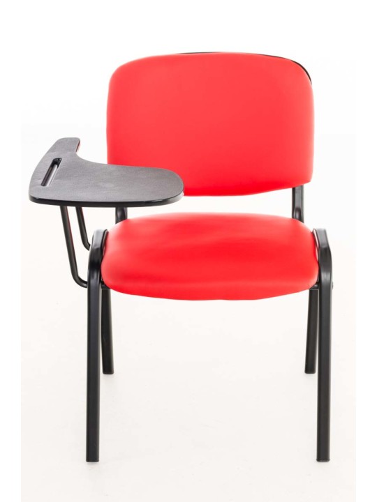 Set van 4 Ken stoelen met klaptafel kunstleer, rood Set van 4 Ken stoelen met klaptafel kunstleer, rood
