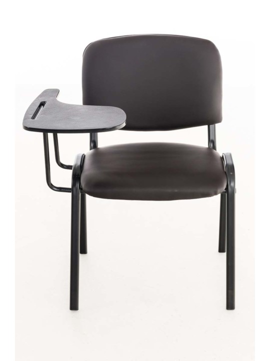 Set van 4 Ken stoelen met klaptafel kunstleer, bruin Set van 4 Ken stoelen met klaptafel kunstleer, bruin