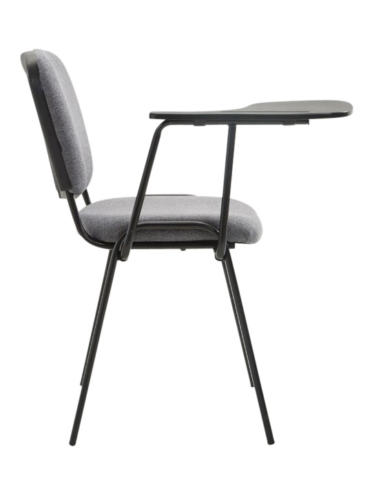 Set van 4 Ken stoelen met klaptafel stof, grijs Set van 4 Ken stoelen met klaptafel stof, grijs