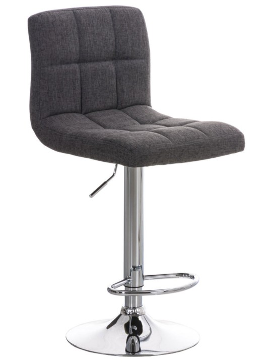 Set van 2 barkrukken Peru FABRIC C, lichtgrijs