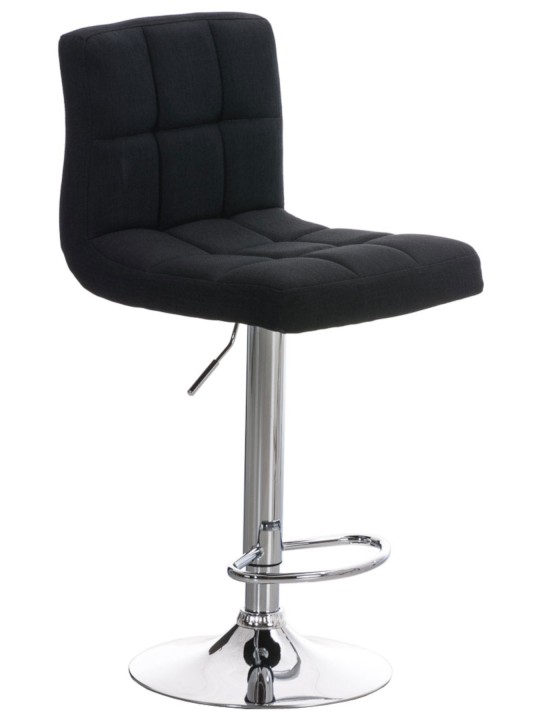 Set van 2 barkrukken Peru FABRIC C, zwart