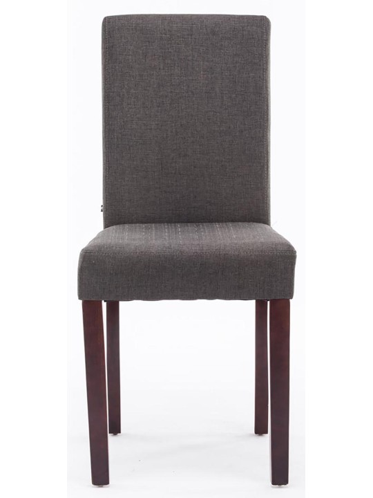 Eetkamerstoel Ina stof cappuccino, donkergrijs Eetkamerstoel Ina stof cappuccino, donkergrijs