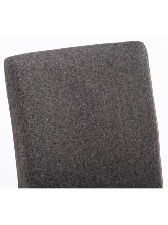 Eetkamerstoel Ina stof cappuccino, donkergrijs Eetkamerstoel Ina stof cappuccino, donkergrijs