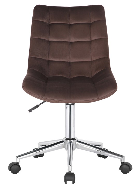Bureaustoel Medford fluweel, bruin