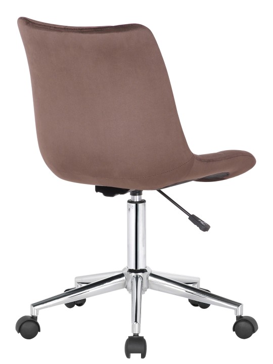 Bureaustoel Medford fluweel, bruin