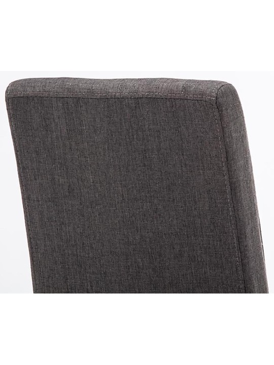 Set van 2 eetkamerstoelen Ina stof, donkergrijs