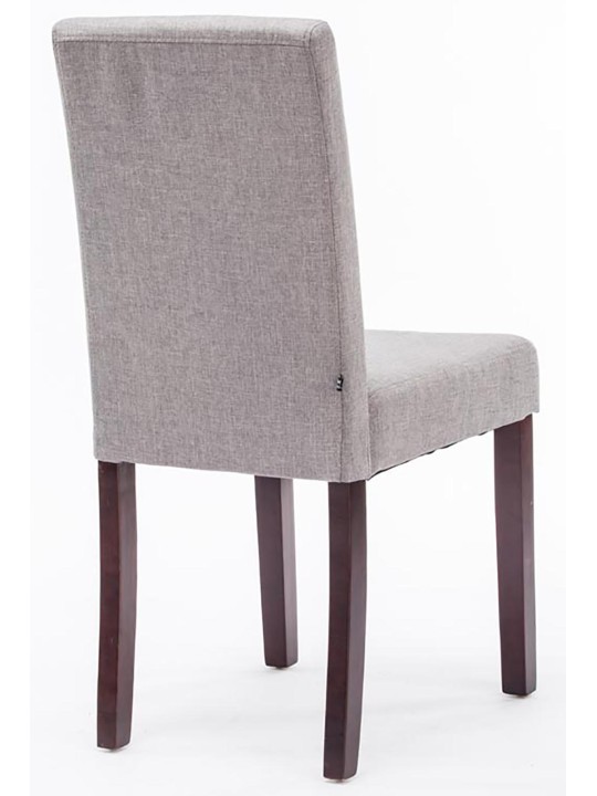 Set van 2 eetkamerstoelen Ina stof cappuccino, lichtgrijs