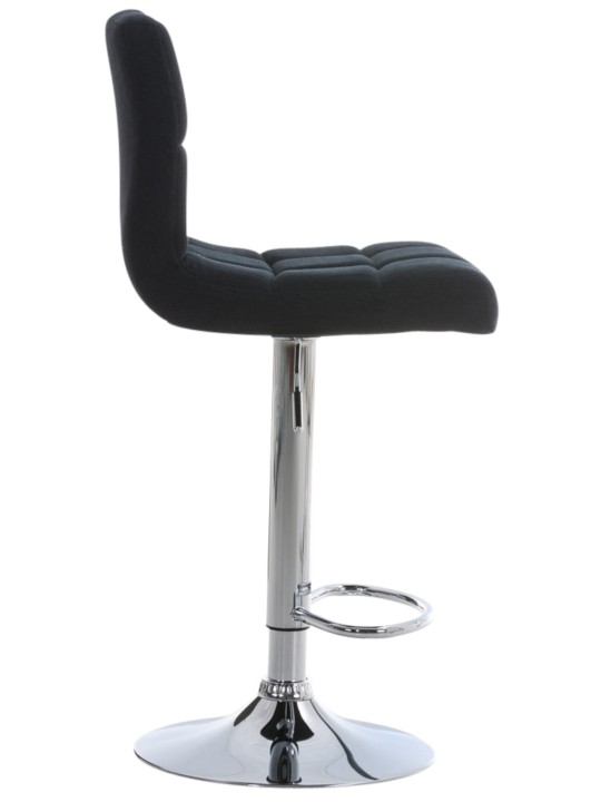 Set van 2 barkrukken Peru FABRIC C, zwart